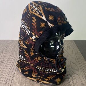 Pendleton Black and Gold Patterned Scarf